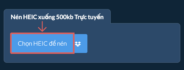 Nén HEIC xuống 500kb Trực tuyến
