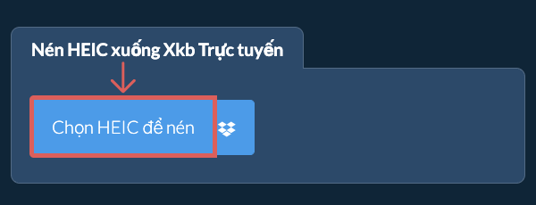 Nén HEIC xuống Xkb Trực tuyến