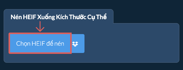 Nén HEIF xuống kích thước cụ thểkb Trực tuyến