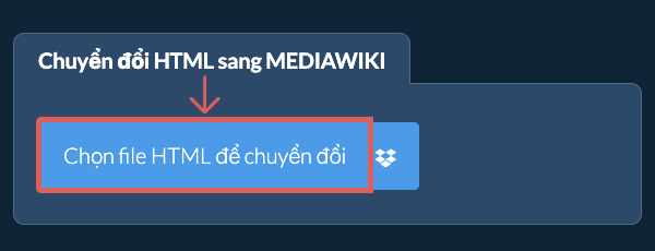 Chuyển đổi HTML sang MEDIAWIKI