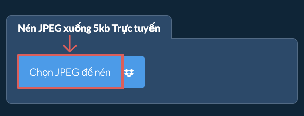 Nén JPEG xuống 5kb Trực tuyến