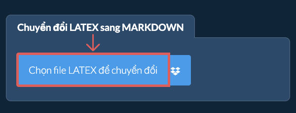 Chuyển đổi LATEX sang MARKDOWN