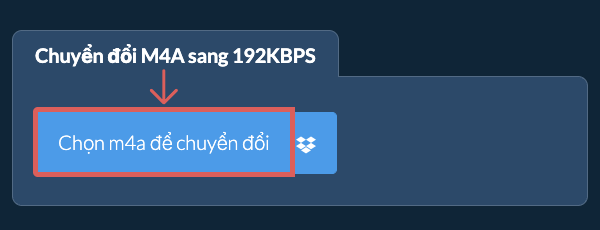Chuyển đổi m4a sang 192kbps