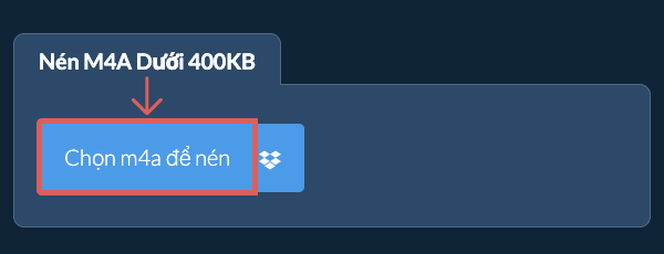 Nén m4a Dưới 400KB