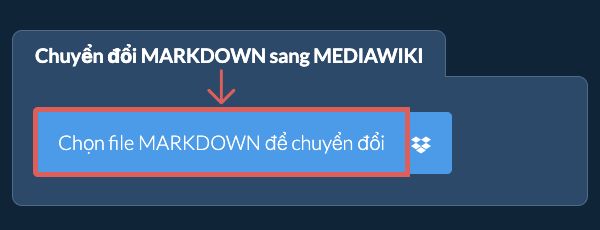 Chuyển đổi MARKDOWN sang MEDIAWIKI