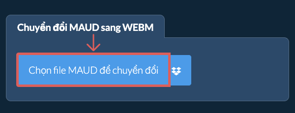 Chuyển đổi MAUD sang WEBM