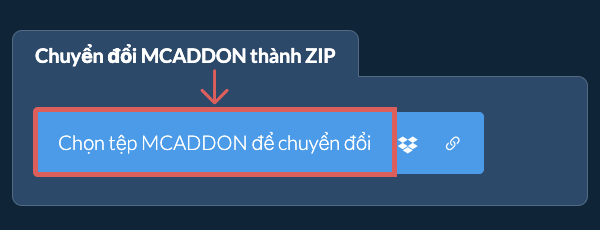 Chuyển đổi MCADDON thành ZIP