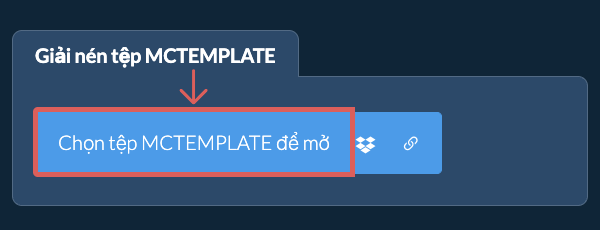 Giải nén tệp MCTEMPLATE