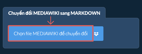 Chuyển đổi MEDIAWIKI sang MARKDOWN