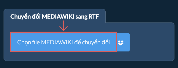 Chuyển đổi MEDIAWIKI sang RTF