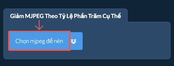 Giảm Kích Thước mjpeg Bởi tỷ lệ phần trăm cụ thể