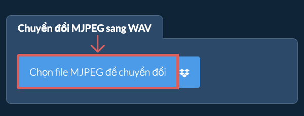 Chuyển đổi MJPEG sang WAV