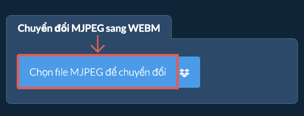 Chuyển đổi MJPEG sang WEBM