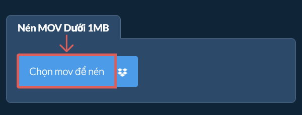 Nén mov Dưới 1MB