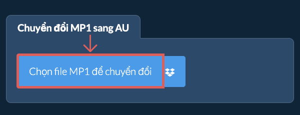 Chuyển đổi MP1 sang AU