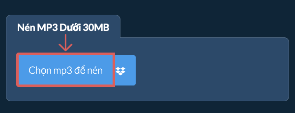 Nén mp3 Dưới 30MB