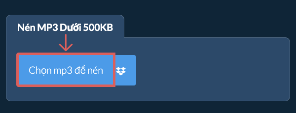 Nén mp3 Dưới 500KB