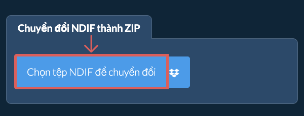 Chuyển đổi NDIF thành ZIP
