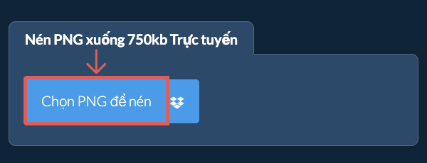 Nén PNG xuống 750kb Trực tuyến