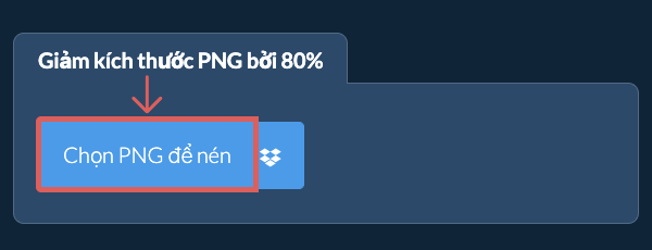 Giảm kích thước PNG bởi 80%