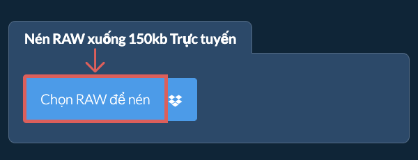 Nén RAW xuống 150kb Trực tuyến
