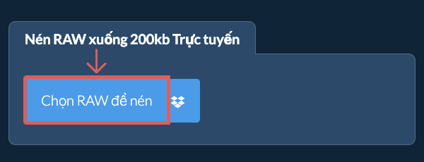 Nén RAW xuống 200kb Trực tuyến