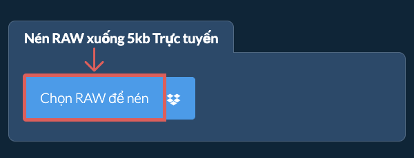 Nén RAW xuống 5kb Trực tuyến