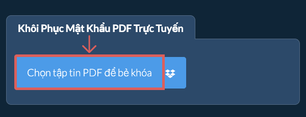 Khôi Phục Mật Khẩu PDF Trực Tuyến