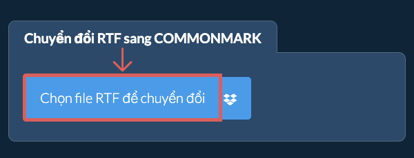 Chuyển đổi RTF sang COMMONMARK