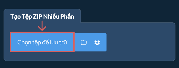 Tạo Tệp ZIP Nhiều Phần