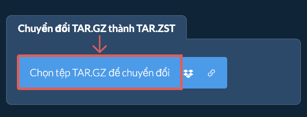 Chuyển đổi TAR.GZ thành TAR.ZST