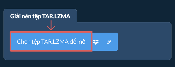 Giải nén tệp TAR.LZMA