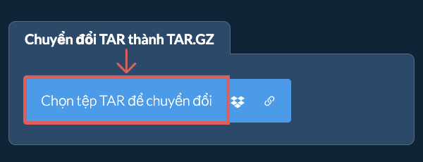 Chuyển đổi TAR thành TAR.GZ