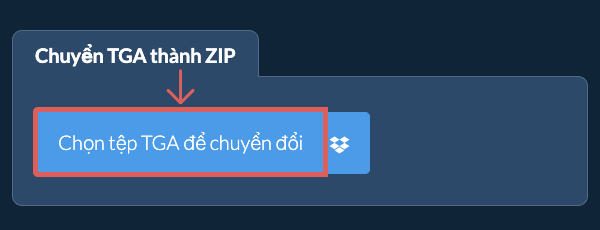 Chuyển TGA thành ZIP