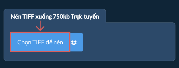 Nén TIFF xuống 750kb Trực tuyến