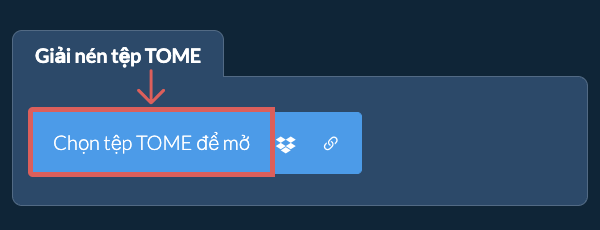 Giải nén tệp TOME