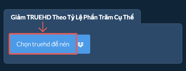 Giảm Kích Thước truehd Bởi tỷ lệ phần trăm cụ thể