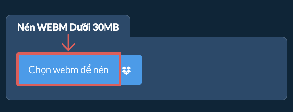 Nén webm Dưới 30MB