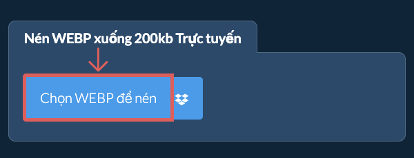 Nén WEBP xuống 200kb Trực tuyến