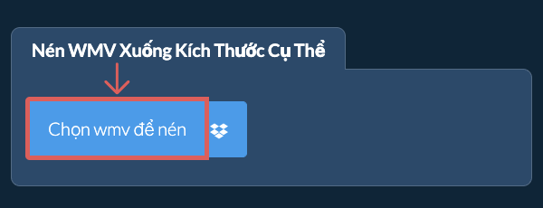 Nén wmv Dưới kích thước cụ thể