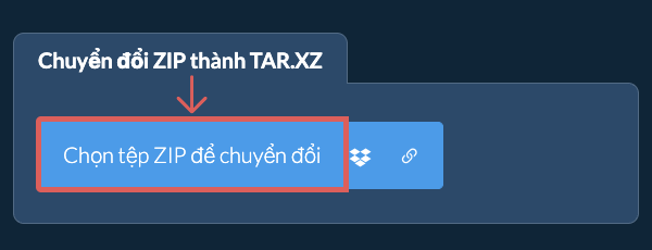 Chuyển đổi ZIP thành TAR.XZ