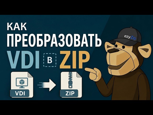 📀 Как Конвертировать VDI в ZIP Онлайн Бесплатно