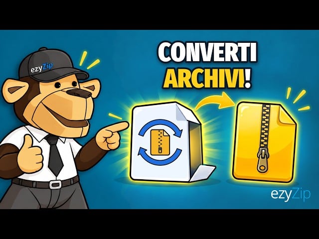 Come convertire file exe online con ezyZip (gratis, senza installazione)