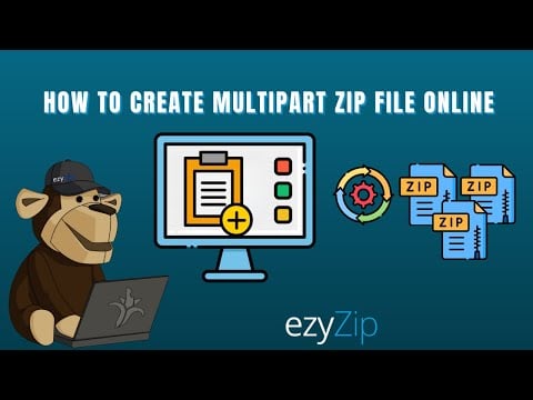 Create Split ZIP Files Online | Multi-Part ZIP Creator - ezyZip