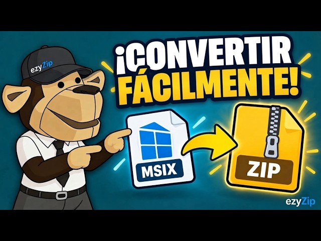 Cómo convertir MSIX a ZIP