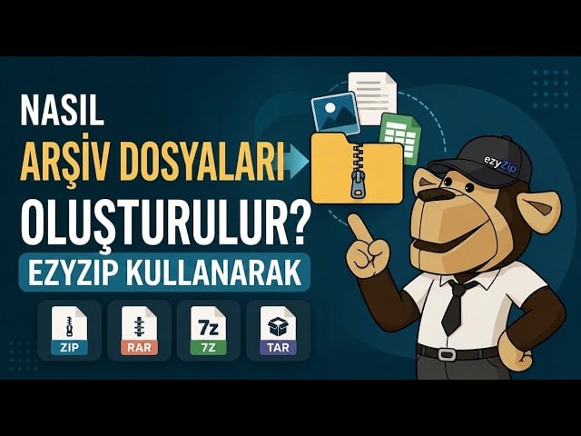 ezyZip ile Dosyalar Çevrimiçi Nasıl Zip'lenir (Ücretsiz, Kurulum Yok)