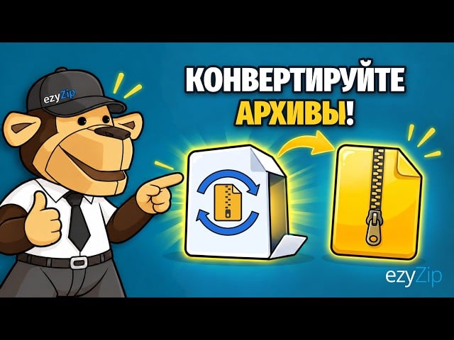 Как конвертировать файлы exe онлайн с помощью ezyZip (бесплатно, без установки)