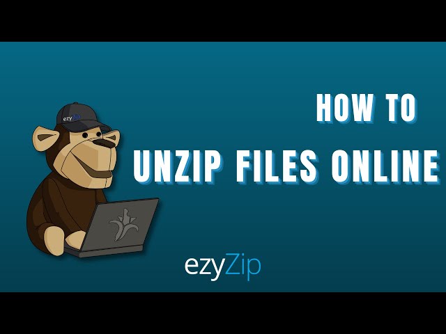 How To Unzip Files Online With ezyZip! 🐵 [Step-By-Step Guide]
