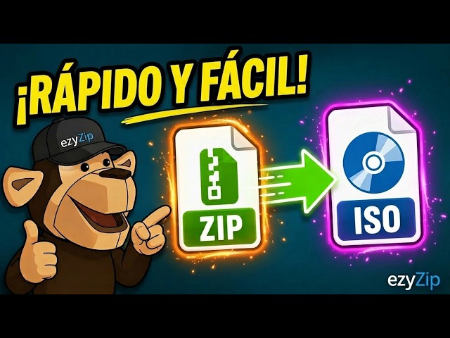 Cómo Convertir ZIP a ISO
