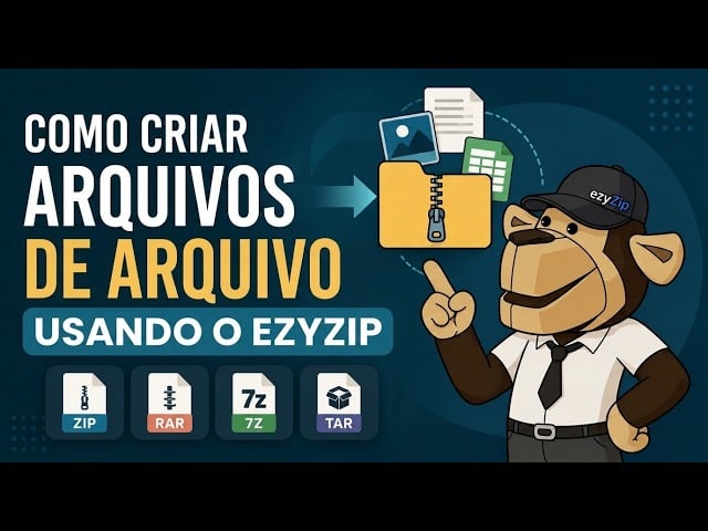 Como criar arquivos tar.gz online com ezyZip (grátis, sem instalação)